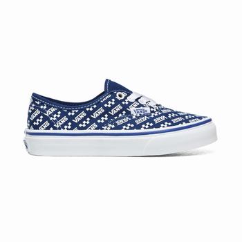 Vans Logo Repeat Authentic - Lasten Tennarit - Sininen/Valkoinen